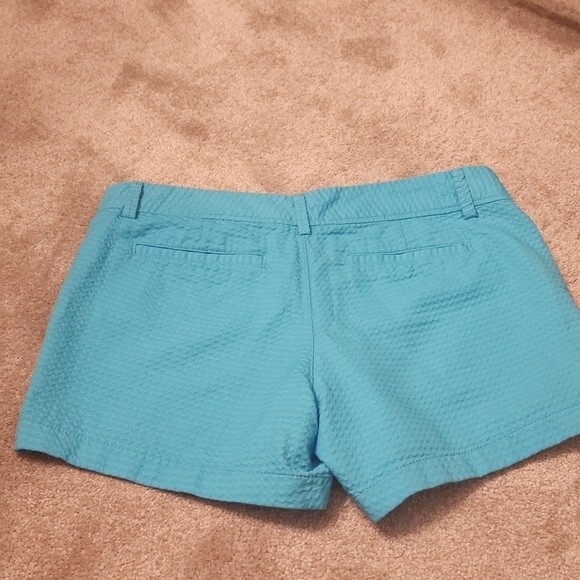 Lilly Pulitzer Callahan 5" Jacquard Textured Shorts "Seaside Aqua" Size 8 - Picture 6 of 7